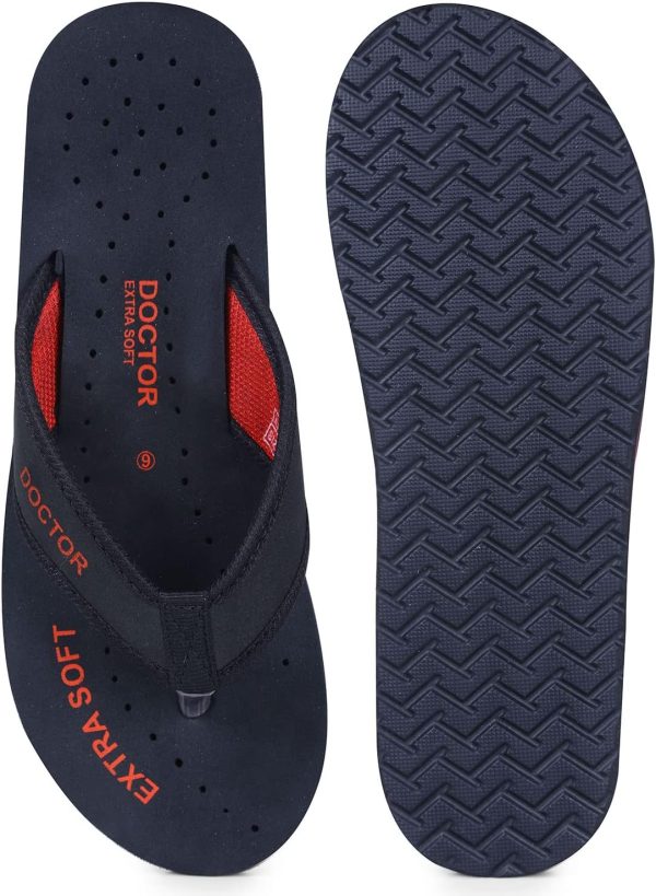 ⁦DOCTOR EXTRA SOFT Doctor Slippers for Women Orthopedic Diabetic Pregnancy Non Slip Lightweight Comfortable Flat Casual Stylish Dr Chappals and House Flip flops For Ladies and Girl?s D-22⁩ - الصورة ⁦7⁩