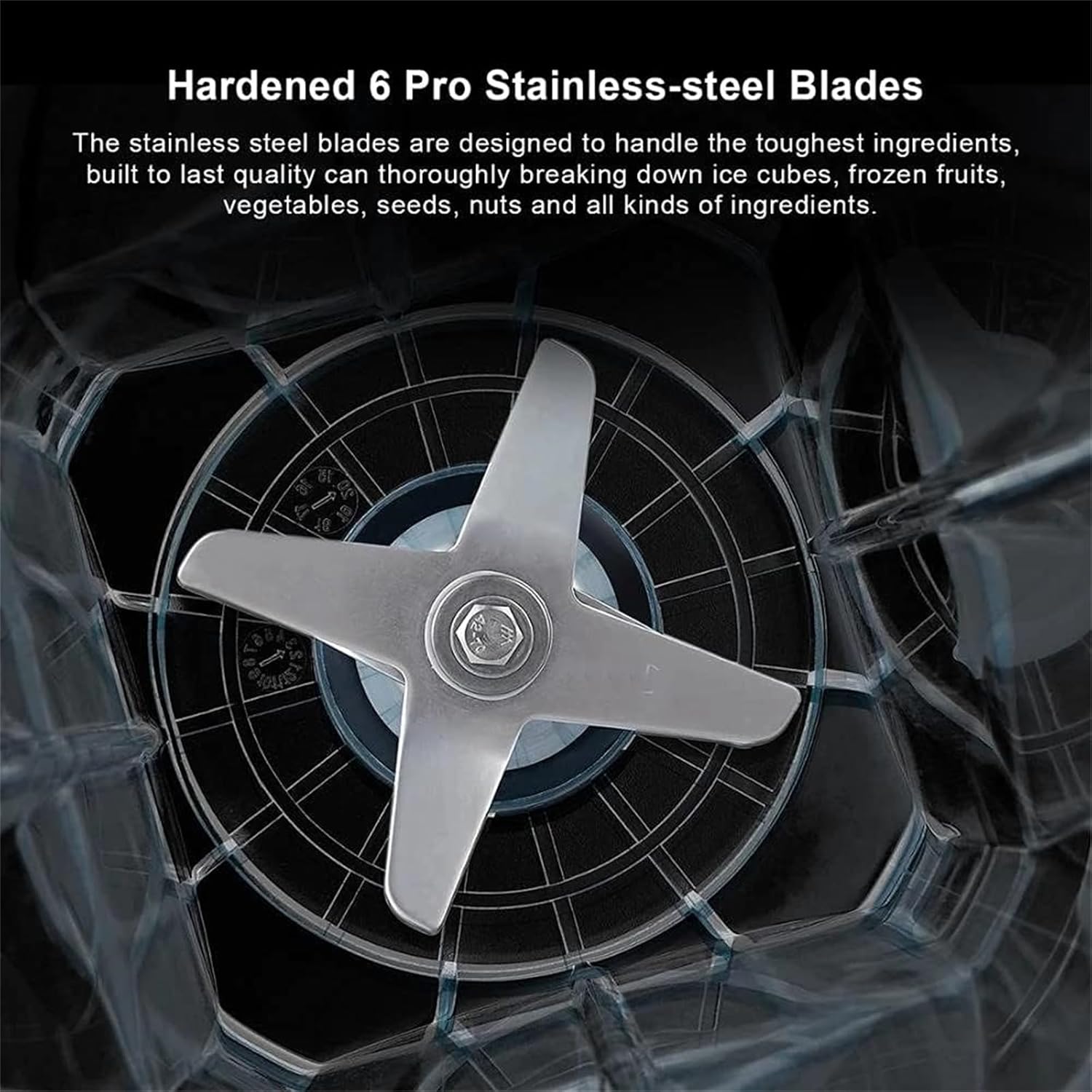 MOTIM Professional Blender, Smoothie Blender, Fruit Juicer, Home and Commercial Blender, Blender for kitchen 2000ml for Crushing Ice, Frozen Dessert, Fruit 6 MOTIM Professional Blender, Smoothie Blender, Fruit Juicer, Home and Commercial Blender, Blender for kitchen 2000ml for Crushing Ice, Frozen Dessert, Fruit - الصورة 6