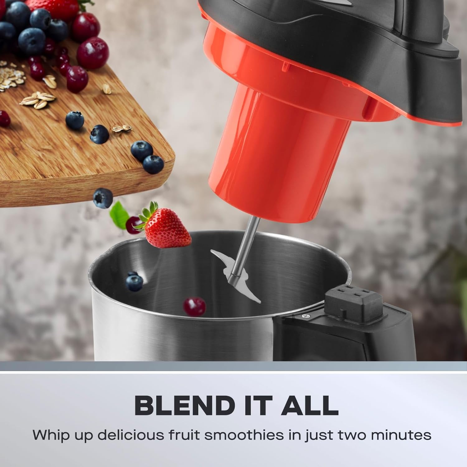 Daewoo SDA1714 Maker | Usage-1000W | 1.6L Capacity | Ideal for Smooth & Chunky Soup | Led Indicator Lights | Overfill and Overspill Sensors, Stainless Steel, 1000 W, 1.6 liters, Silver 4 Daewoo SDA1714 Maker | Usage-1000W | 1.6L Capacity | Ideal for Smooth & Chunky Soup | Led Indicator Lights | Overfill and Overspill Sensors, Stainless Steel, 1000 W, 1.6 liters, Silver - الصورة 4