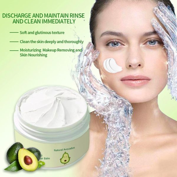 ⁦Azonee Avocado Cleansing Makeup Remover, Cleansing Cream for Sensitive Skin, Moisturizing Cleanser, Cleansing Oil-Free Skin, Refreshing and Gentle Cleanser, Clean and Transparent Cleanser⁩ - الصورة ⁦2⁩