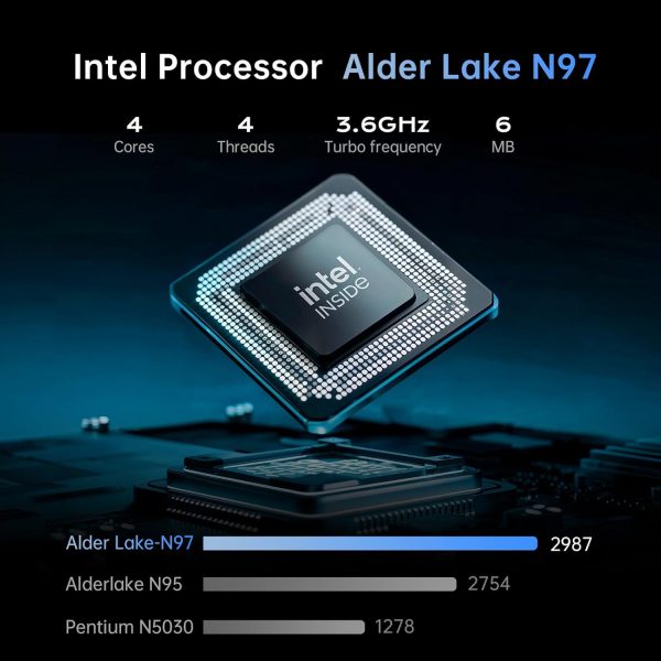 ⁦KAIGERR Laptop Intel N97 15.6-in 16GB DDR4 512GB SSD Windows Laptops Notebook-Computers, Numeric Keypad Win-11 Pro WiFi 5 HDMI Type-C USB 3.2 Webcam 3.5mm Audio Student Laptops⁩ - الصورة ⁦2⁩