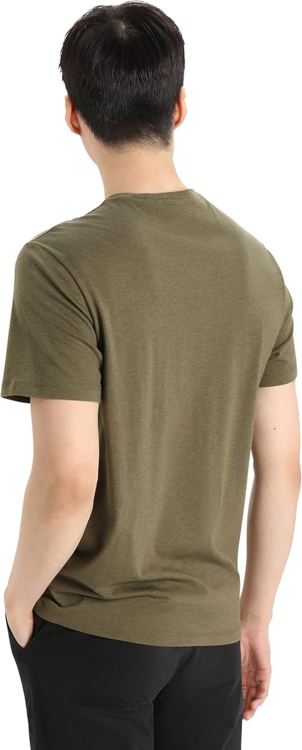 ⁦Icebreaker Merino mens Central Classic Short Sleeve Wool T-shirt - Basic Casual Shirt T-Shirt⁩ - الصورة ⁦2⁩