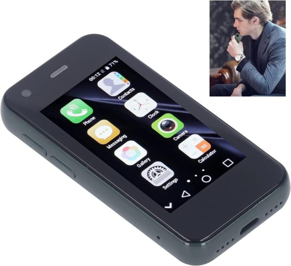 ⁦ACTEA Office and Home Small Cell Phone 2.5 Inch Screen Mini Smartphone for Communication(G)⁩ - الصورة ⁦2⁩