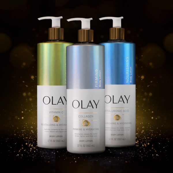 ⁦Olay Revitalizing & Hydrating Body Lotion with Vitamin C, 17 fl oz Pump, Pack of 4⁩ - الصورة ⁦8⁩