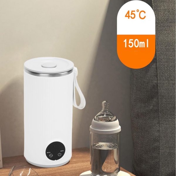 ⁦Travel Electric Kettle, 4 Temperature Settings Heated Travel Mug, 400ML Portable Electric Kettle with Built in Rotary Stirrer, 6000mah USB Rechargeable⁩ - الصورة ⁦3⁩