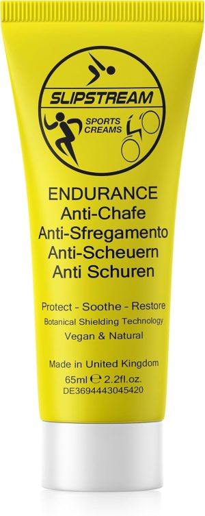 Slipstream Anti Chafing Cream,for Inner Thigh ❘ Anti Friction Chafing Cream, Chafing Gel & Spray Alternative, Skin Healing Relief for Runners & Cycling, Made with Natural Ingredients & Vegan Friendly