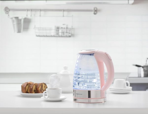 ⁦ALSAIF 1.7Liter 2200W Electric Glass Kettle, Glass E03208/P 2 Years warranty⁩ - الصورة ⁦3⁩