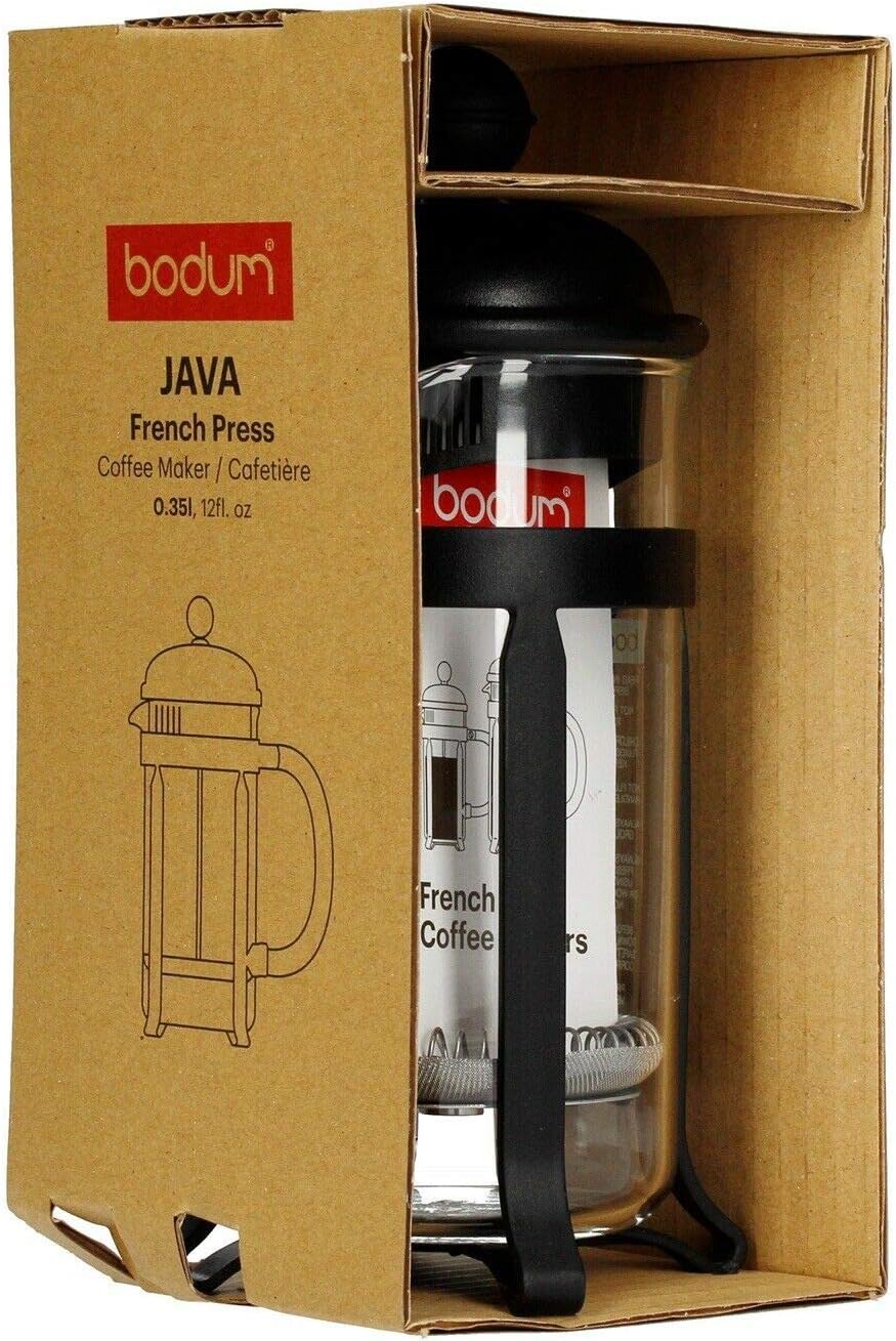 Bodum Java French Press Coffee Maker, Black, 0.35 Litre, BD-1903-01 2 Bodum Java French Press Coffee Maker, Black, 0.35 Litre, BD-1903-01 - الصورة 2
