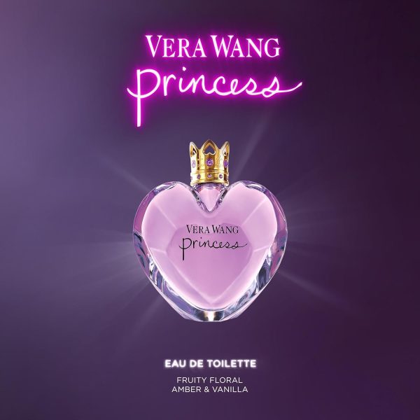 ⁦Vera Wang Princess Eau de Toilette 1 fl oz (Pack of 1), Notes of Apple, Quava, and Vanilla, Women's Fragrance, Long Lasting, Everyday Fragrance⁩ - الصورة ⁦2⁩
