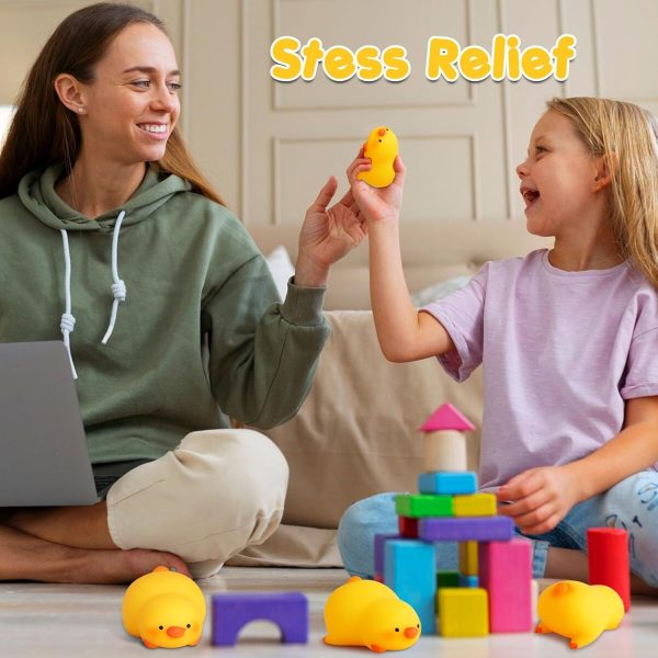 ⁦Duck Squishy Balls for Kids and Adults, Dough Ball, Squishy Toys, Squeeze Sensory Toys, Elastic Sensory Ball Party Favors⁩ - الصورة ⁦3⁩