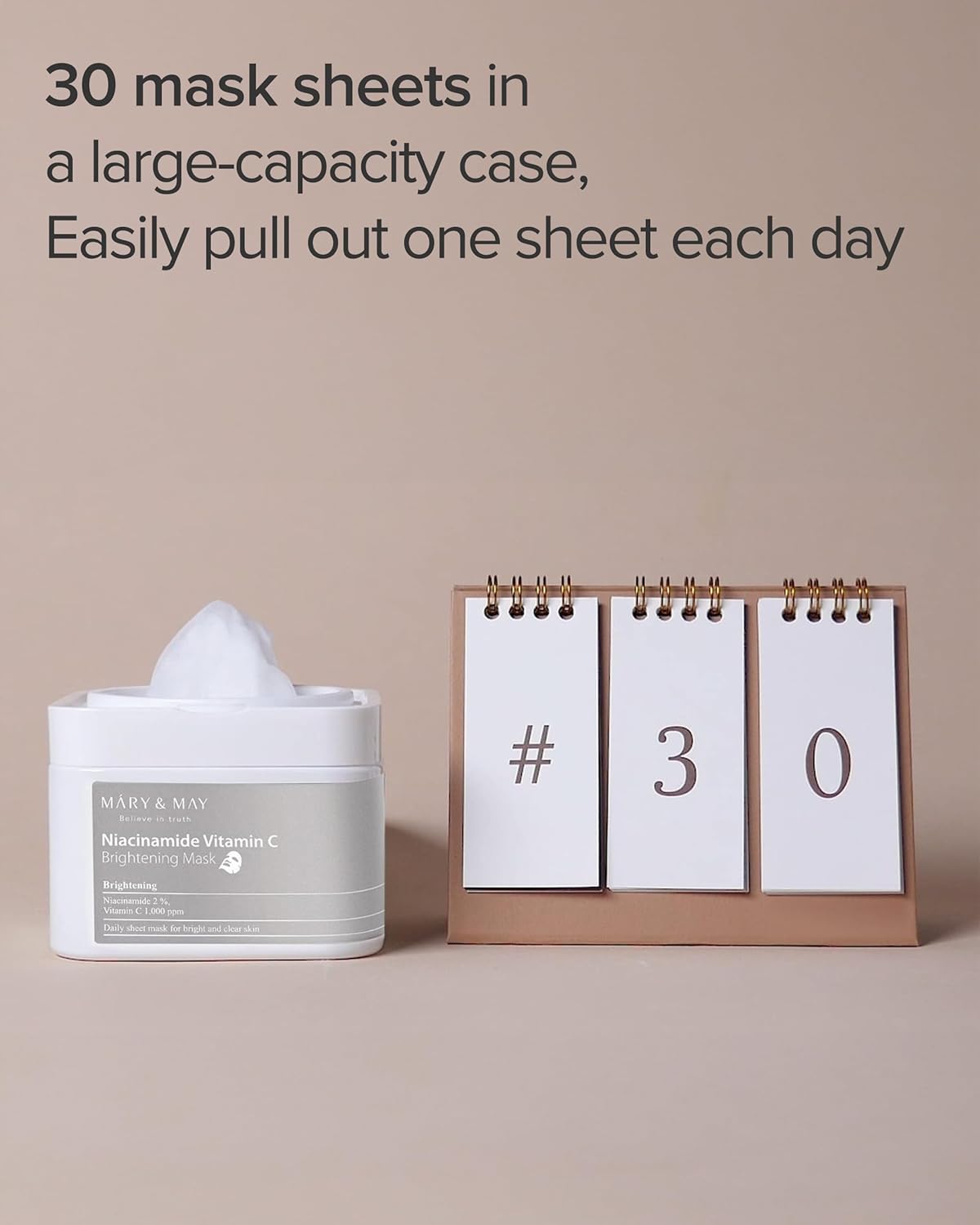 Mary&May Niacinamide Vitamin C Mask 30ea | Quick dispenser type 30 sheet, VitaminC, Korean Facial Mask, marynmay 3 Mary&May Niacinamide Vitamin C Mask 30ea | Quick dispenser type 30 sheet, VitaminC, Korean Facial Mask, marynmay - الصورة 3