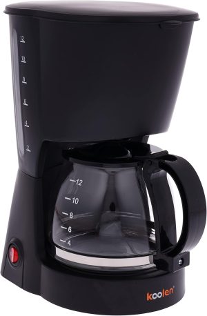 Koolen 750W Coffee Maker With Filter, 1 Litre Capacity, Black