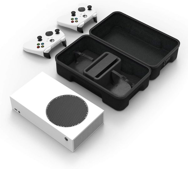 ⁦SHBC Hard Carrying Case Compatible with Xbox Series S Game Console Travel Storage Bag for Wireless Controllers and Cables⁩ - الصورة ⁦7⁩