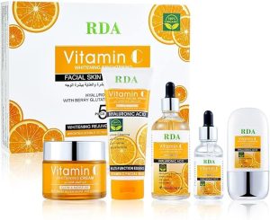 RDI Face Wash 100ml + Toner 100ml + Serum 30ml + Brightening Face Cream 50ml + Vitamin C Sunscreen 50ml Complete Set