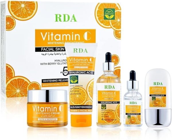 RDI Face Wash 100ml + Toner 100ml + Serum 30ml + Brightening Face Cream 50ml + Vitamin C Sunscreen 50ml Complete Set