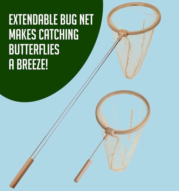 ⁦KASTWAVE Children's Bug Discovery Kit, Kids Outdoor Explorer Kit with Bug Collector, Telescopic Net, Viewer & Carrying Strap - Great Science Gift for Young Explorers⁩ - الصورة ⁦2⁩