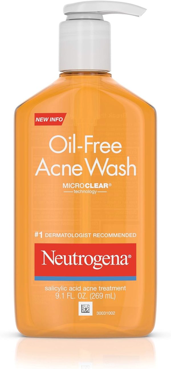 Neutrogena Acne Wash, Oil-Free, 9.1 Oz.