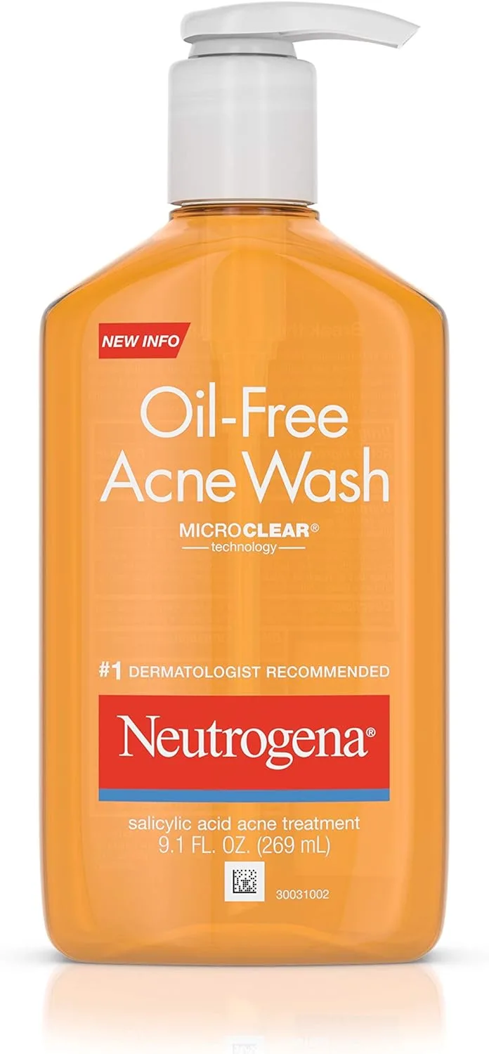 Neutrogena Acne Wash, Oil-Free, 9.1 Oz.