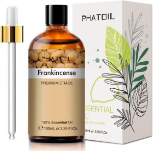 PHATOIL Frankincense Essential Oil 100ML, Pure Premium Grade Frankincense Essential Oils for Diffuser, Humidifier, Aromatherapy, Candle Making