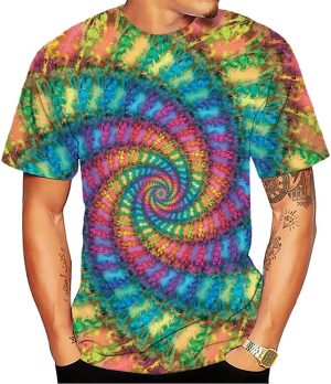 Men 3D Graphic Tees-Novelty Graphic Cool Designs T Shirts for Men