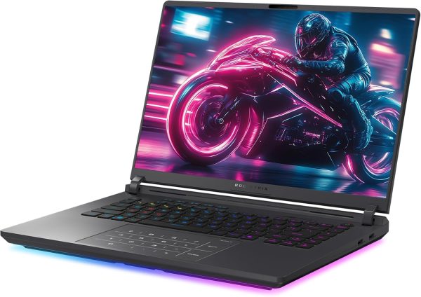 ⁦ASUS ROG Strix G16 Gaming Laptop, Intel Ultra 9-275HX, 64 GB DDR5 RAM, 2 TB PCIe SSD, 16” 2.5K (2560x1600) Display, Nvidia G-Force RTX 5070Ti, RGB Backlit Chiclet Keyboard, W11 Home, Gray⁩ - الصورة ⁦7⁩