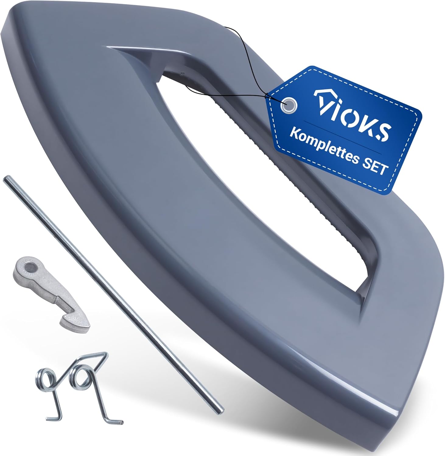 VIOKS Washing Machine Handle Replacement for Indesit Ariston Hotpoint C00286151 & Whirlpool Bauknecht 482000031725 - Grey Plastic Pull Handle, 213 x 106 x 27 mm 1 VIOKS Washing Machine Handle Replacement for Indesit Ariston Hotpoint C00286151 & Whirlpool Bauknecht 482000031725 - Grey Plastic Pull Handle, 213 x 106 x 27 mm