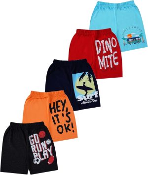 T2F boys Boys shorts Shorts (pack of 5)