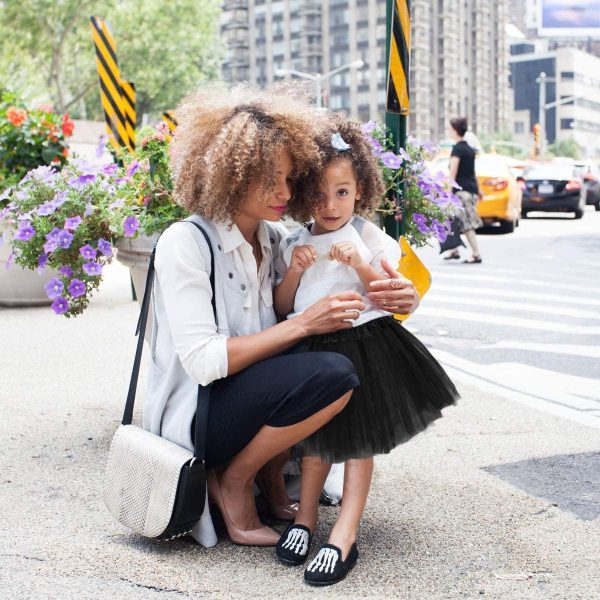 ⁦3Layered Tulle Tutu Skirt, Girl With Bow, Ballet Dress Up Kids Tutu Skirt⁩ - الصورة ⁦5⁩