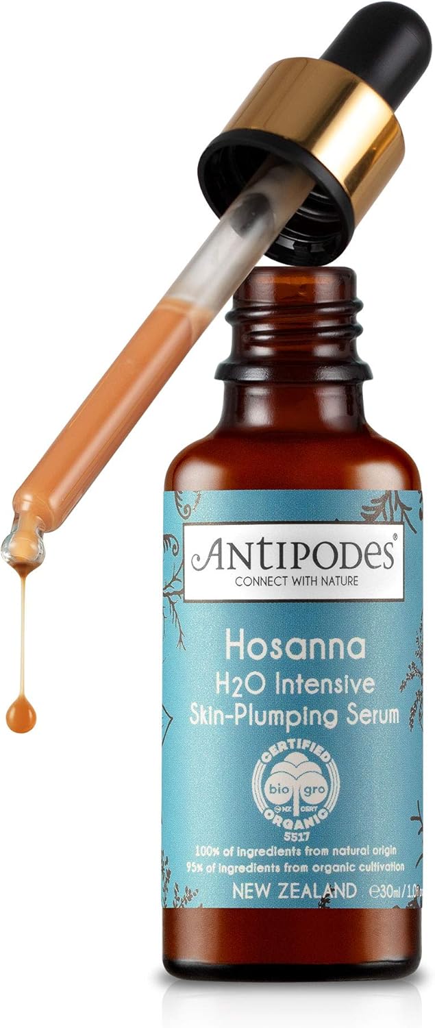Antipodes Hosanna H2O Intensive Skin-Plumping Facial Serum – Hydrating Serum – Collagen Face Serum with New Zealand Bioactives – Dry Skin & Dehydrated Skin – 30ml 1 Antipodes Hosanna H2O Intensive Skin-Plumping Facial Serum – Hydrating Serum – Collagen Face Serum with New Zealand Bioactives – Dry Skin & Dehydrated Skin – 30ml