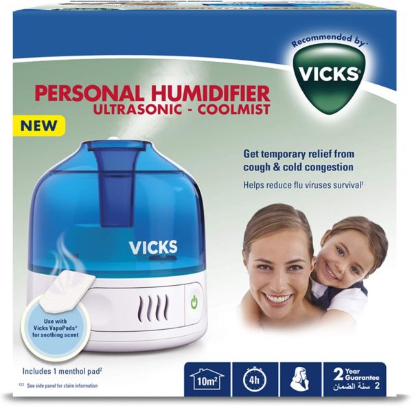 ⁦Vicks Personal CoolMist Ultrasonic Humidifier VUL505E4⁩ - الصورة ⁦7⁩