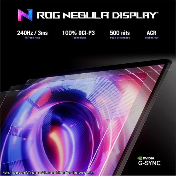 ⁦ASUS ROG Strix G16 Gaming Laptop, Intel Ultra 9-275HX, 64 GB DDR5 RAM, 2 TB PCIe SSD, 16” 2.5K (2560x1600) Display, Nvidia G-Force RTX 5070Ti, RGB Backlit Chiclet Keyboard, W11 Home, Gray⁩ - الصورة ⁦5⁩