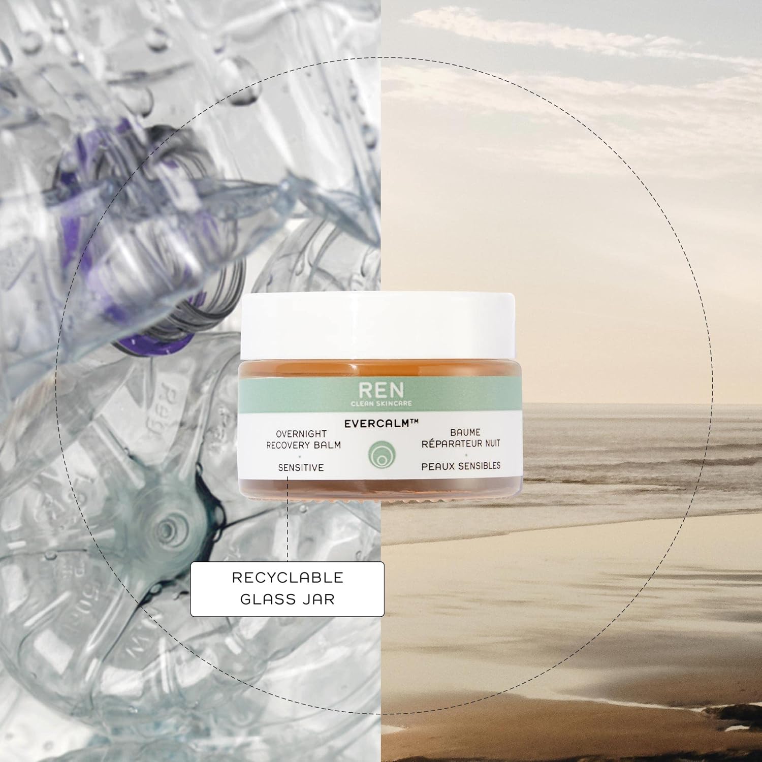 REN Clean Skincare Evercalm Overnight Recovery Balm for Women 1 oz Balm 6 REN Clean Skincare Evercalm Overnight Recovery Balm for Women 1 oz Balm - الصورة 6