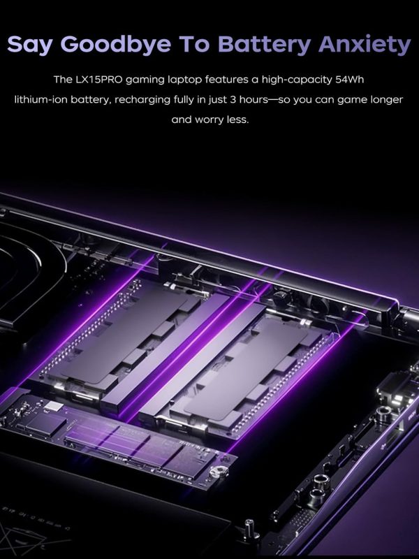 ⁦MALLRACE LX15PRO AMD Laptop,15.6'' FHD Display Laptop with AMD Ryzen 7 5700U(8C/16T,Up to 4.3Hz), 16GB DDR4x2 512GB SSD Notebook Computer with Numeric Keyboard, WIFI6⁩ - الصورة ⁦4⁩