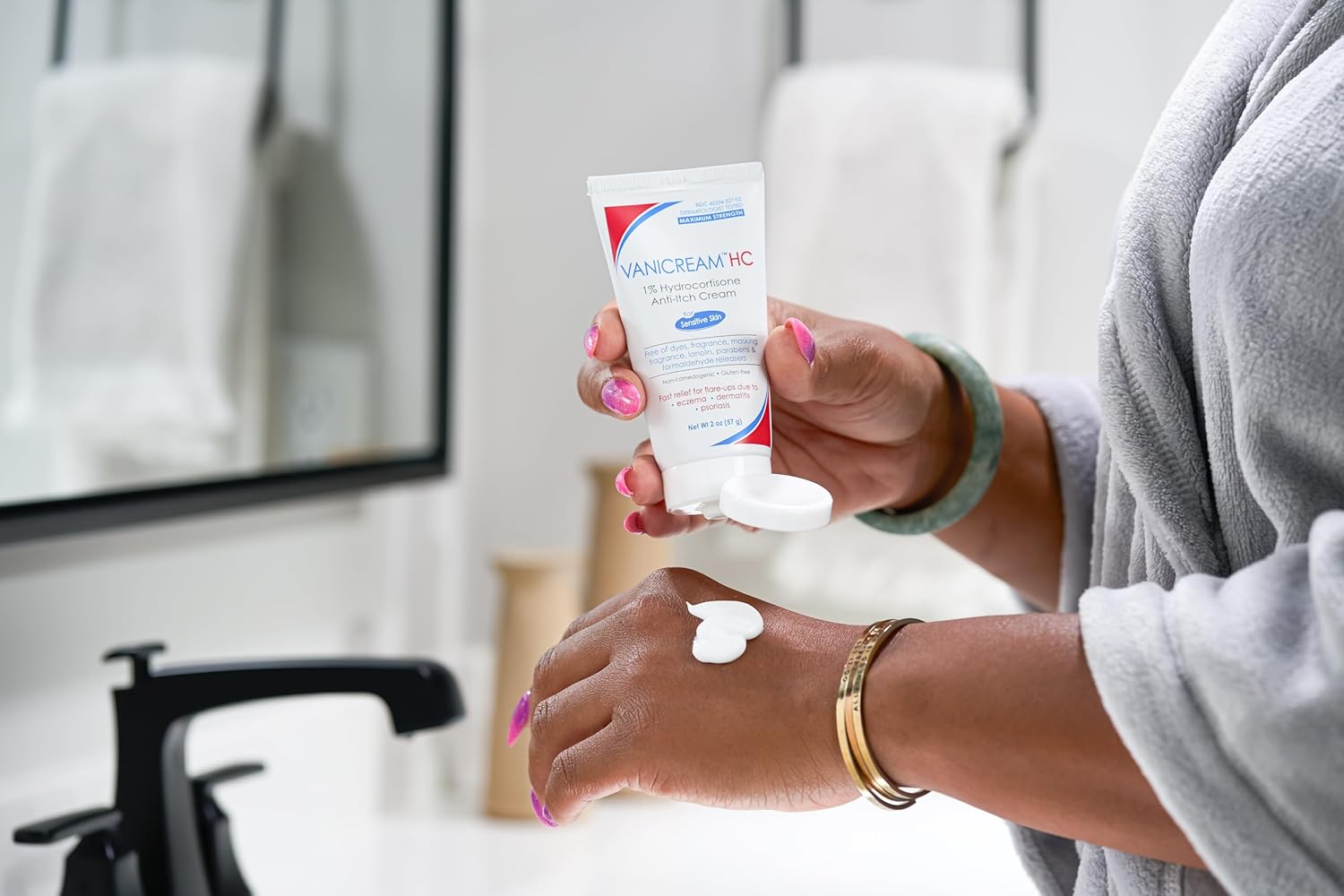 Vanicream 1% Hydrocortisone Anti-Itch Cream | Maximum OTC Strength | Fragrance and Gluten Free | For Sensitive Skin | 2 Ounce 4 Vanicream 1% Hydrocortisone Anti-Itch Cream | Maximum OTC Strength | Fragrance and Gluten Free | For Sensitive Skin | 2 Ounce - الصورة 4