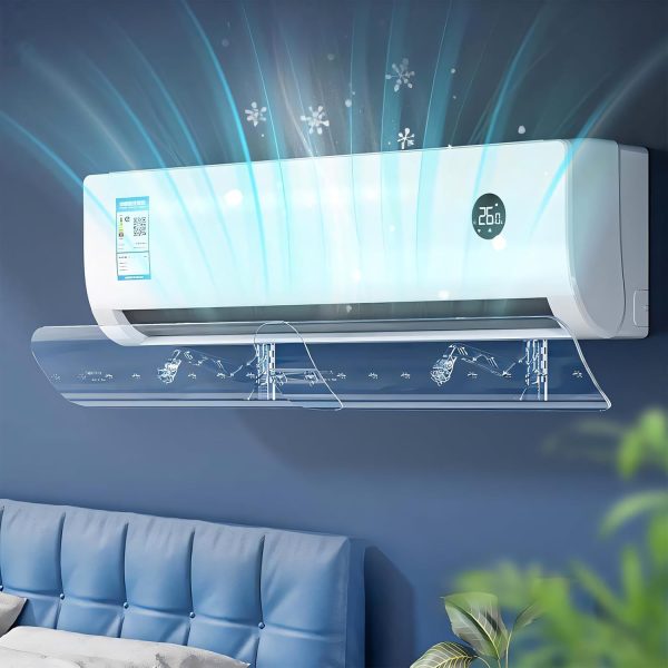⁦Paporich Split AC Deflector Central, Central AC Air Flow Deflector Adjustable and Foldable Windproof Baffle, Cold Air Universal Wind Shield, Air Outlet Grille Baffle, Anti Direct Blowing⁩ - الصورة ⁦5⁩