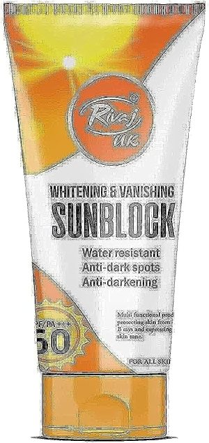 Rivaj UK Whitening & Vanishing Sunblock SPF60 150 ML