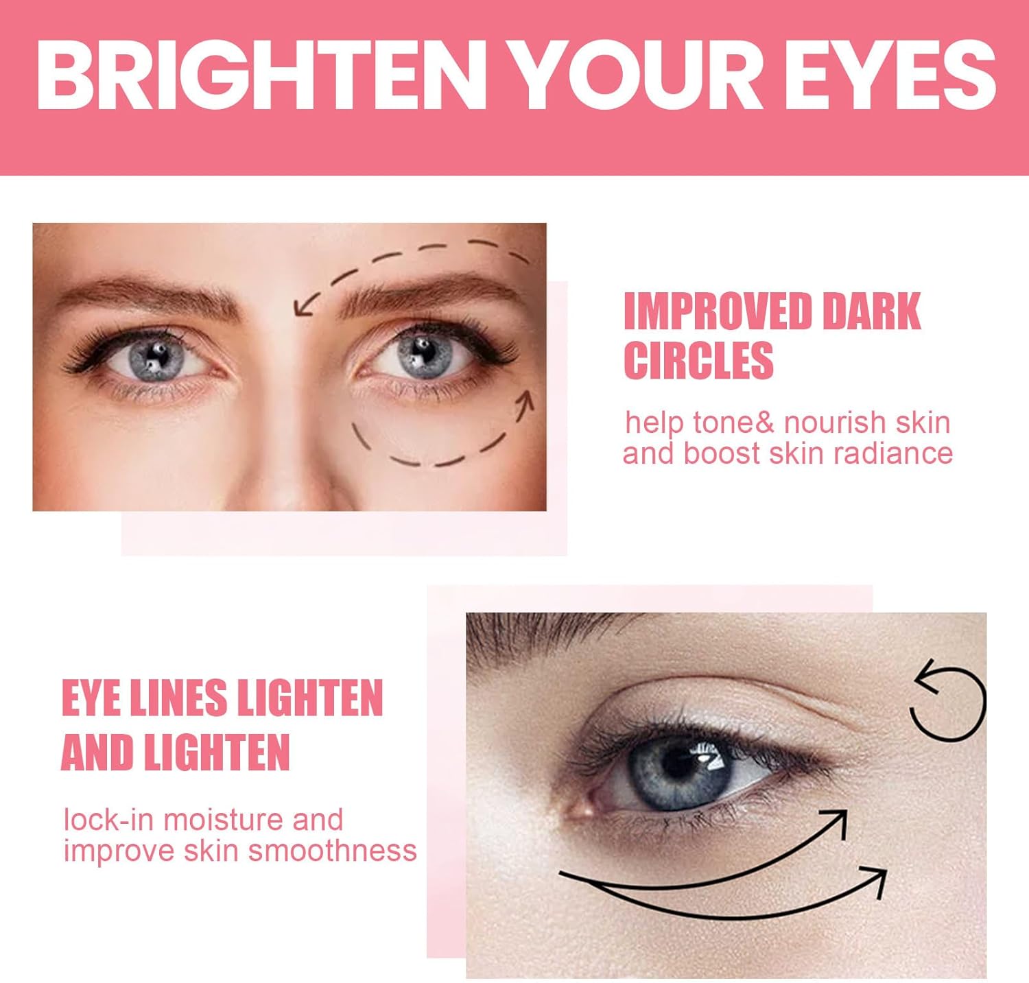 Lyaqbe Rosehip Eye Cream Stick,Brighten Eye Cream Stick,Hydrate and Moisturize Eyes Balm Stick,Reduce Fine Lines Under the Eyes,Daily Care 4 Lyaqbe Rosehip Eye Cream Stick,Brighten Eye Cream Stick,Hydrate and Moisturize Eyes Balm Stick,Reduce Fine Lines Under the Eyes,Daily Care - الصورة 4