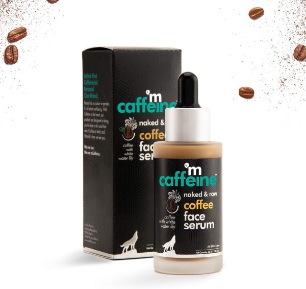 ⁦mCaffeine Coffee Face Serum (40ml) with Hyaluronic Acid and White Water Lily | Hydration and Sun Protection | Get Glowing Skin with Fresh Coffee Aroma⁩ - الصورة ⁦6⁩