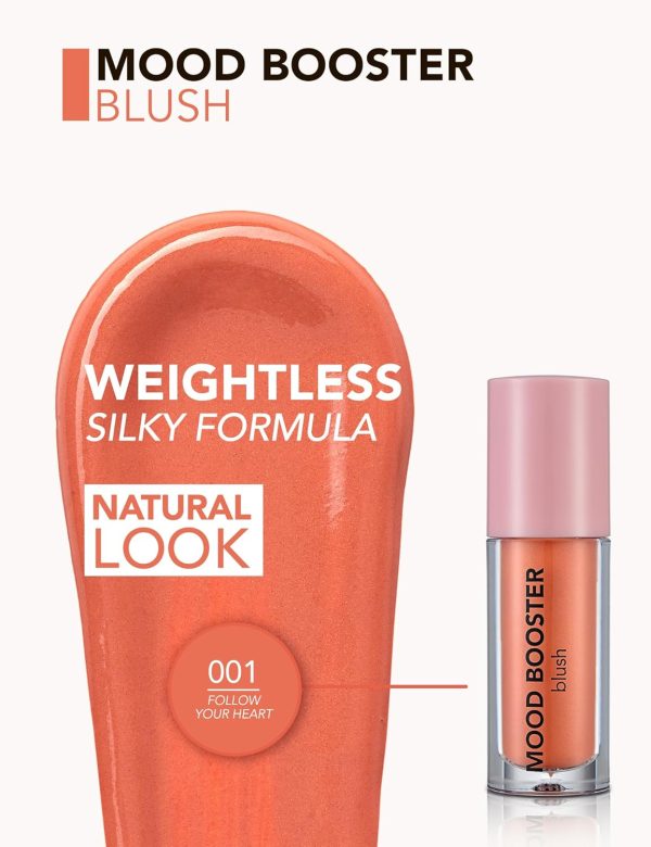 ⁦Flormar Mood Booster Blush 001 Follow Your Heart⁩ - الصورة ⁦4⁩