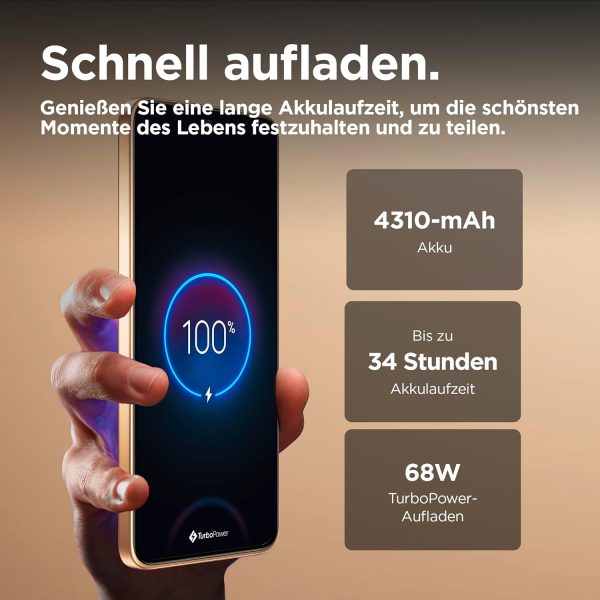 ⁦Motorola Edge 50 Neo Dual-SIM 512GB ROM + 12GB RAM (GSM Only | No CDMA) Factory Unlocked 5G Smartphone (Pantone Lattè) - International Version⁩ - الصورة ⁦5⁩
