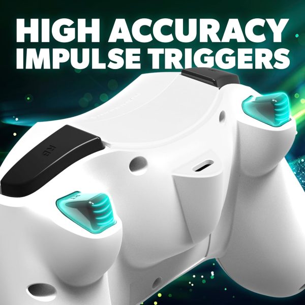 ⁦Hyperkin DuchesS Wired Controller - White - Officially licensed S Controller replica for use with Xbox Series X|S, Xbox One, Windows 10|11, PC, Video Game Controller with Hall Effect Sticks, 3.5MM,⁩ - الصورة ⁦4⁩