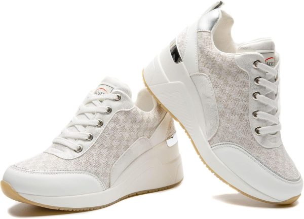 ⁦Viscozzy Hidden Heel Wedge Sneakers for Women⁩ - الصورة ⁦7⁩