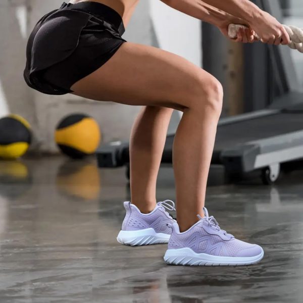 ⁦Men's Women's Running Shoes Comfortable Lightweight Breathable Sports Walking Tennis Sneakers Athletic Workout Gym Trainer⁩ - الصورة ⁦8⁩