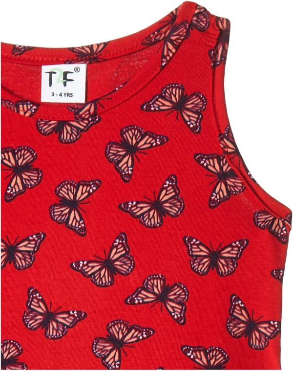 ⁦T2F girls Girls Sleeve Less Casual dress-GLS-DRZ-04 Casual Dress (pack of 3)⁩ - الصورة ⁦4⁩