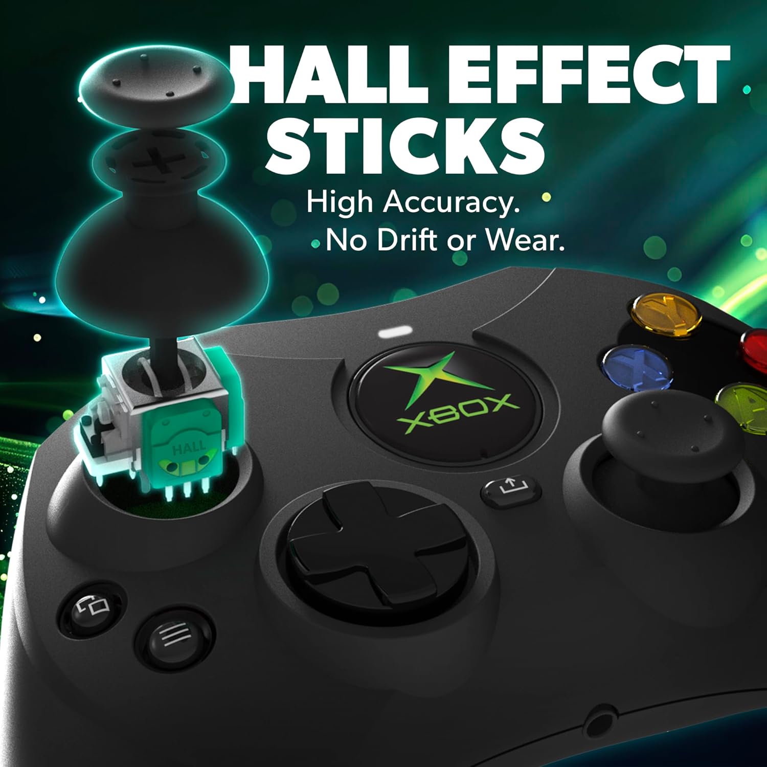 Hyperkin DuchesS Wired Controller - Black - Officially licensed S Controller replica for use with Xbox Series X|S, Xbox One, Windows 10|11, PC, Video Game Controller with Hall Effect Sticks, 3.5MM, 3 Hyperkin DuchesS Wired Controller - Black - Officially licensed S Controller replica for use with Xbox Series X|S, Xbox One, Windows 10|11, PC, Video Game Controller with Hall Effect Sticks, 3.5MM, - الصورة 3