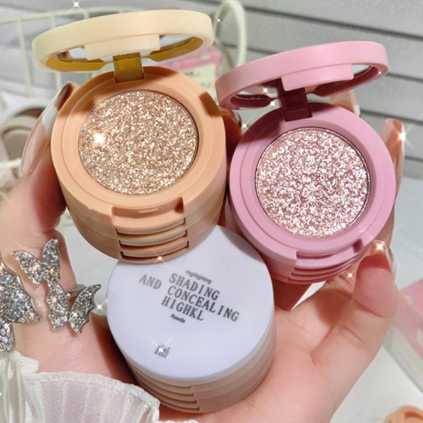 ⁦KASTWAVE 4 in 1 Color Matte Eyeshadow Palette, Matte Naked Eye Shadow with Eyeshadow Brush, Can Be Used for Contouring and Highlighting, High Pigmented, Naturing-Looking, Ultra-Blendable,Long Lasting⁩ - الصورة ⁦5⁩