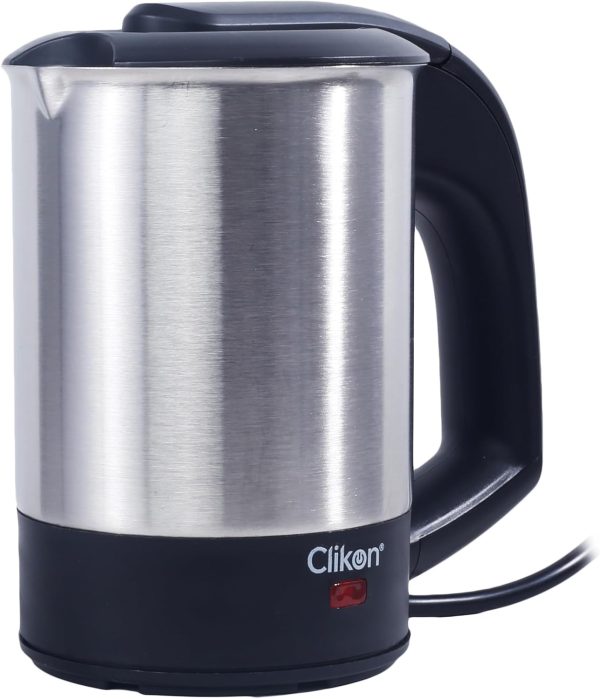 ⁦CLIKON STAINLESS STEEL KETTLE- 0.5 LITRE 1500W SMART POWER -OFF TECHNOLOGY ●304 STAINLESS STEEL HEATING PLATE - CK5132⁩ - الصورة ⁦4⁩