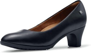 Shoes for Crews Olivia, Women's Slip-Resistant High Heel Dress Shoes for Work
