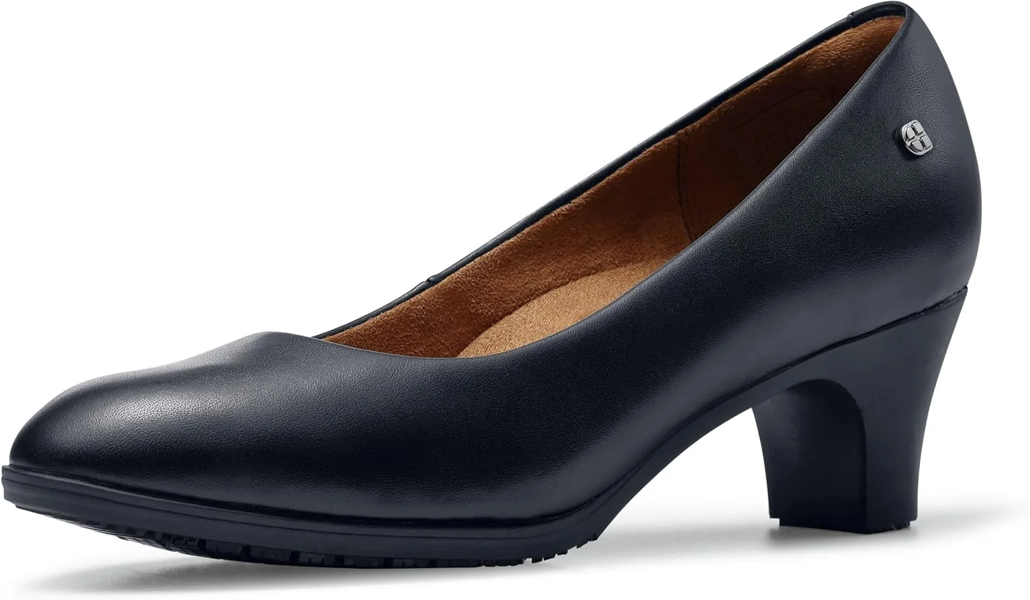 Shoes for Crews Olivia, Women's Slip-Resistant High Heel Dress Shoes for Work