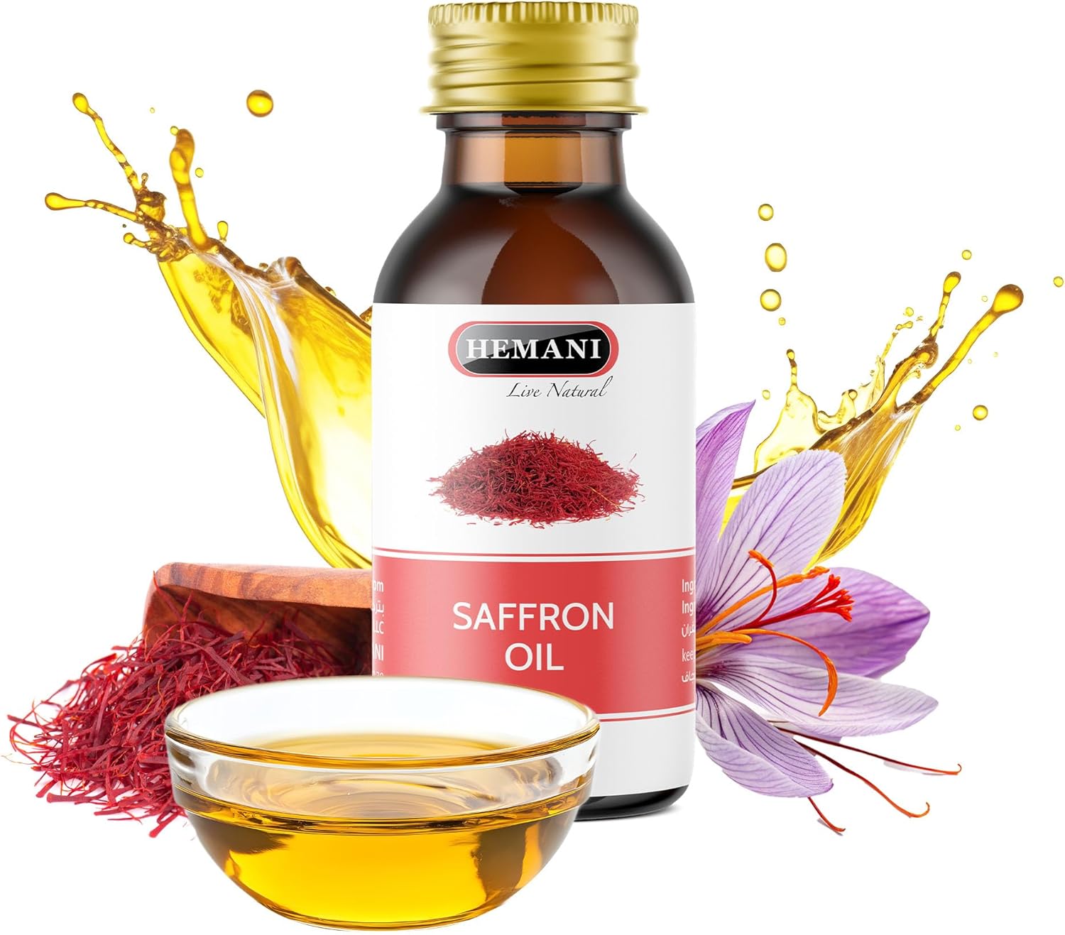 Hemani Saffron Oil 30ml by Hemani 1 Hemani Saffron Oil 30ml by Hemani